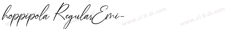 hoppipola RegularEmi字体转换